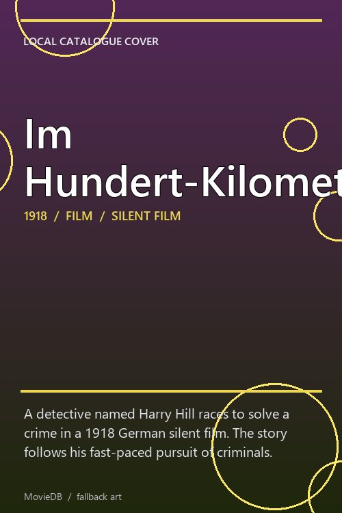 Im Hundert-Kilometer-Tempo poster