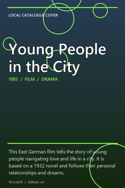 Young People in the City poster