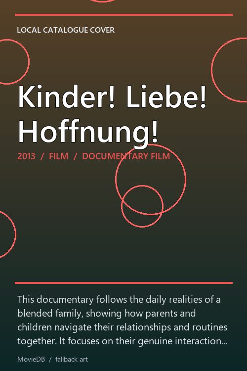 Kinder! Liebe! Hoffnung! poster