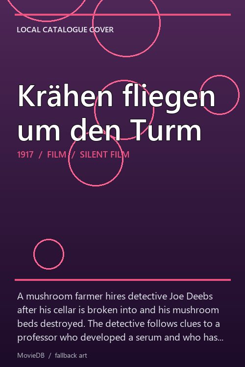 Krähen fliegen um den Turm poster
