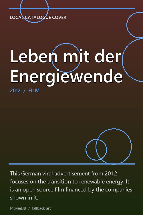 Leben mit der Energiewende poster