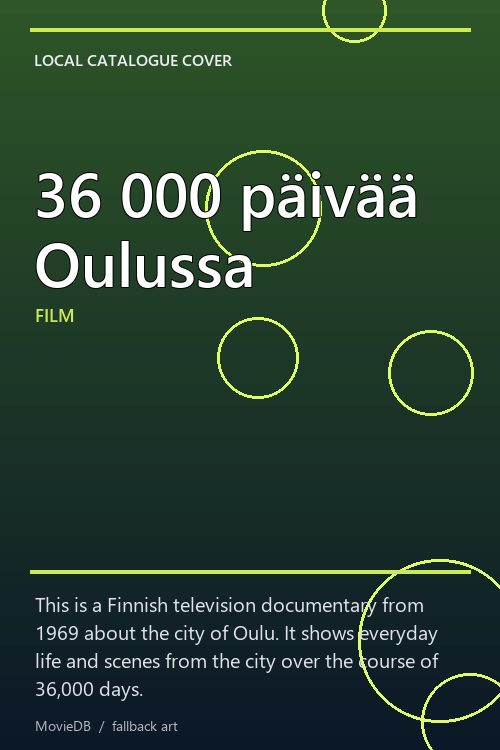 36 000 päivää Oulussa poster
