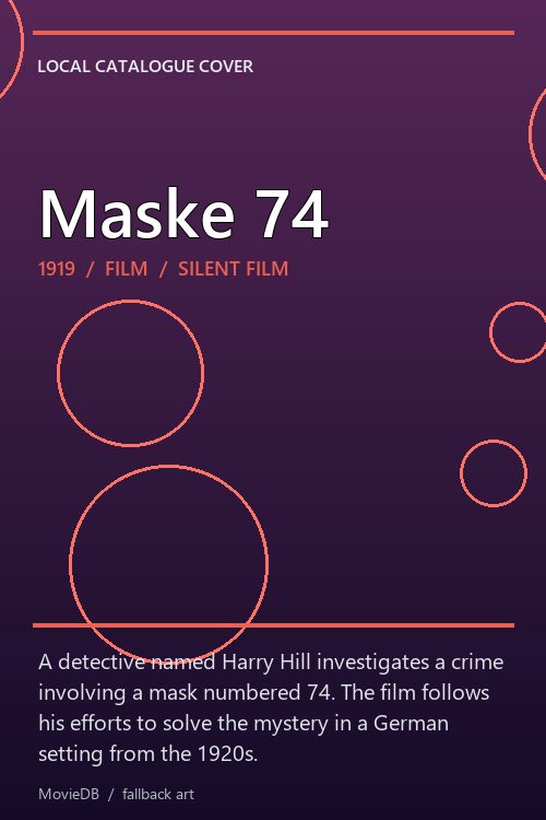 Maske 74 poster