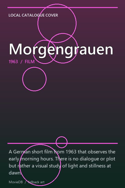 Morgengrauen poster