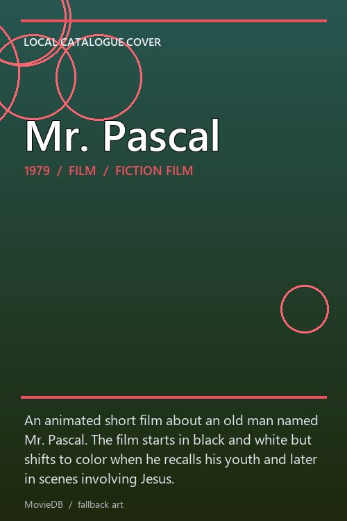 Mr. Pascal poster