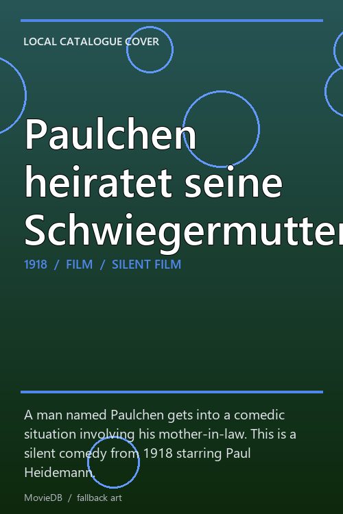Paulchen heiratet seine Schwiegermutter poster