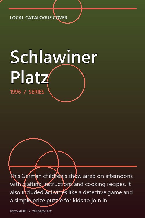 Schlawiner Platz poster