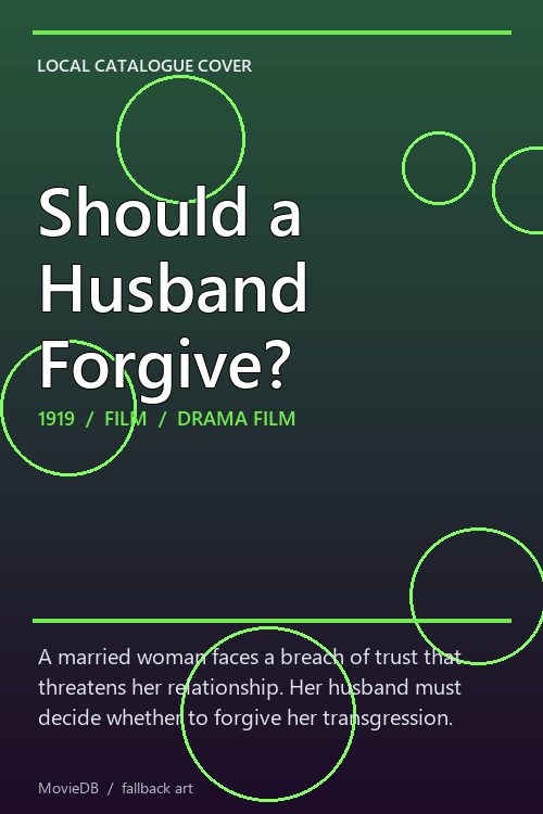 Should a Husband Forgive? poster