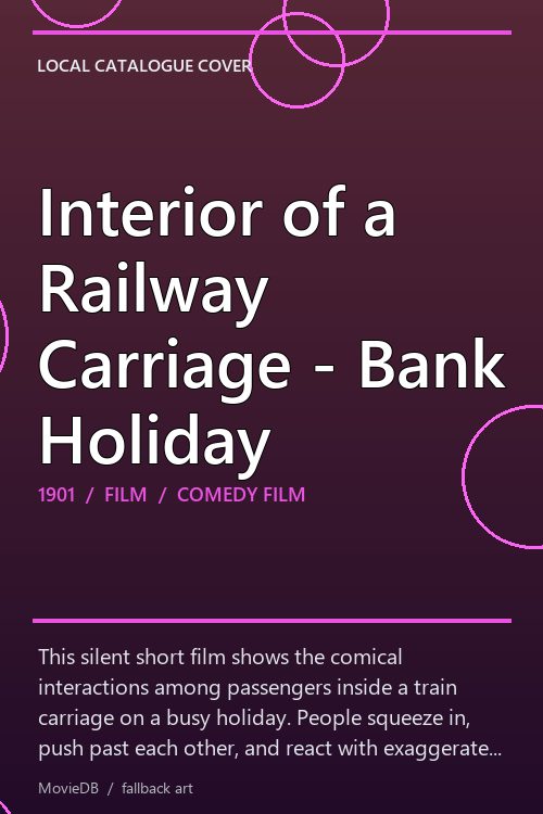 Interior of a Railway Carriage - Bank Holiday poster
