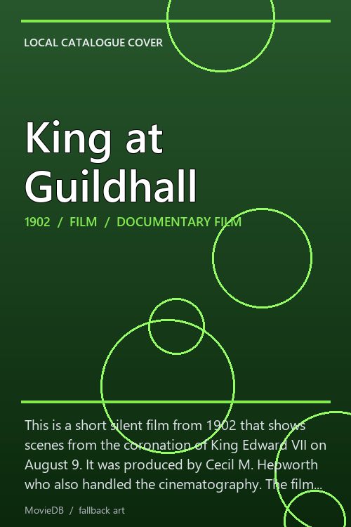 King at Guildhall poster