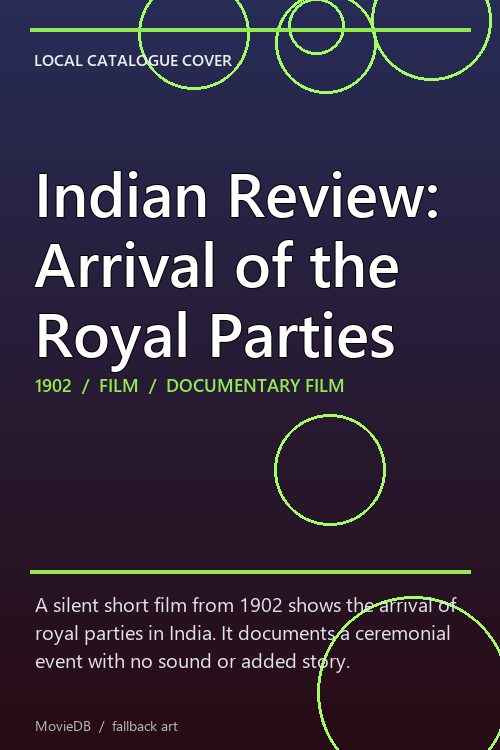 Indian Review: Arrival of the Royal Parties poster