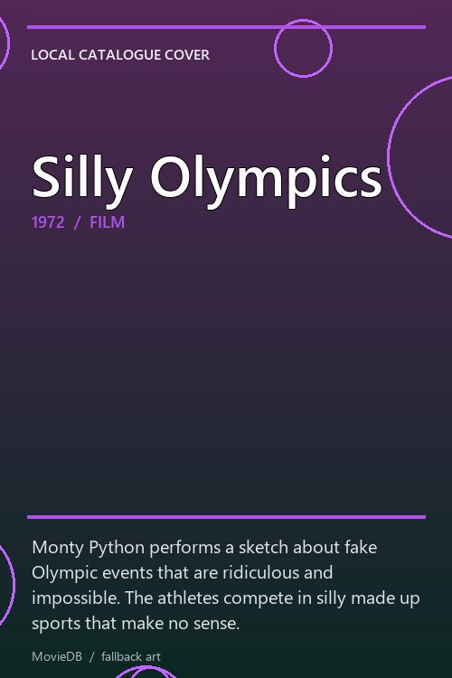 Silly Olympics poster