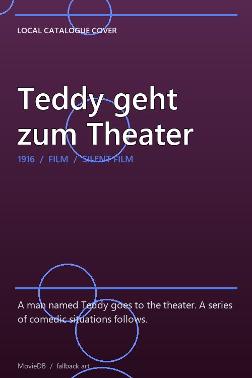 Teddy geht zum Theater poster