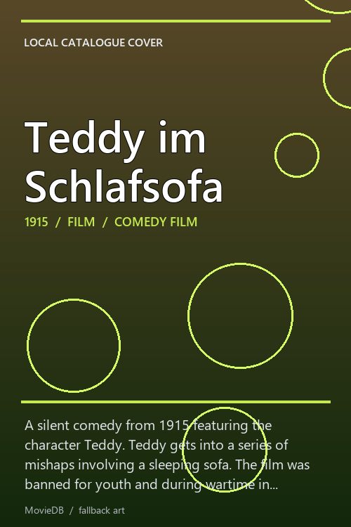 Teddy im Schlafsofa poster