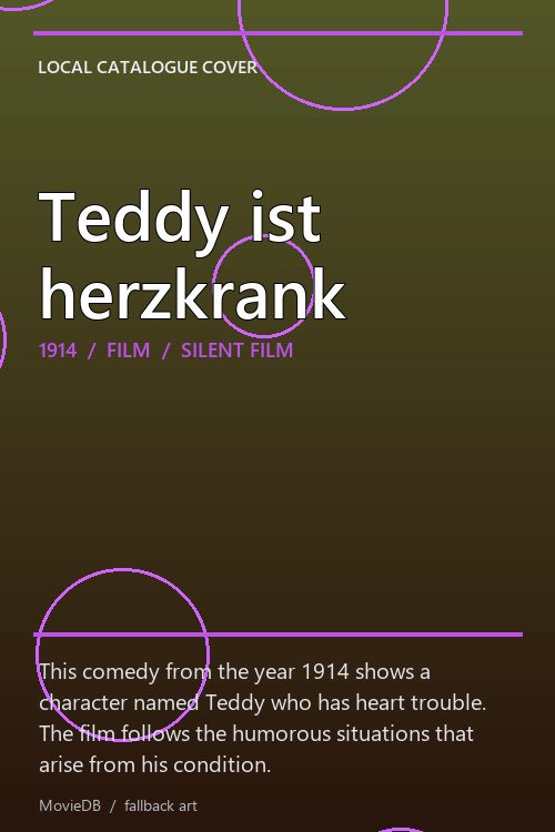 Teddy ist herzkrank poster