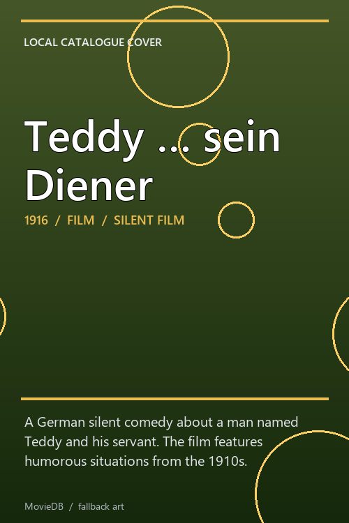 Teddy … sein Diener poster