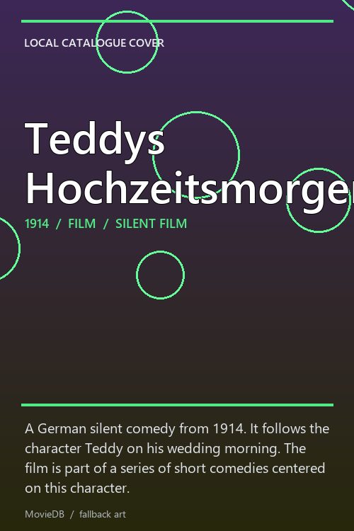 Teddys Hochzeitsmorgen poster