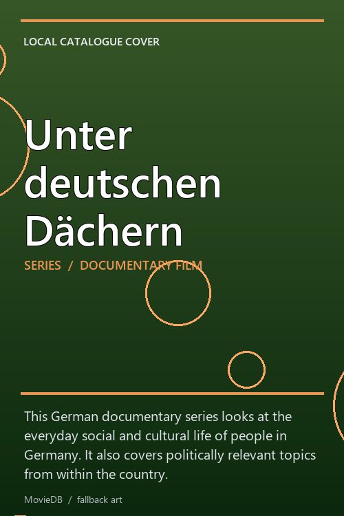 Unter deutschen Dächern poster