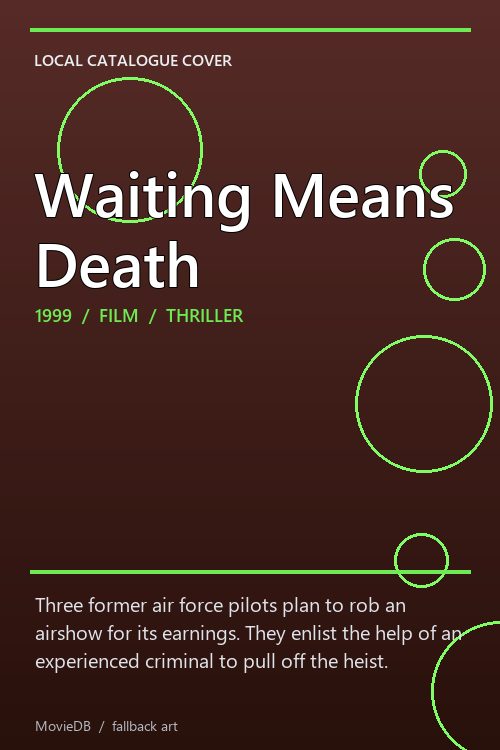 Waiting Means Death poster