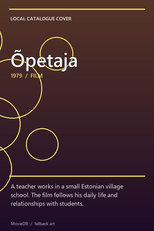Õpetaja poster