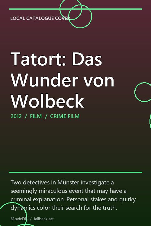 Tatort: Das Wunder von Wolbeck poster