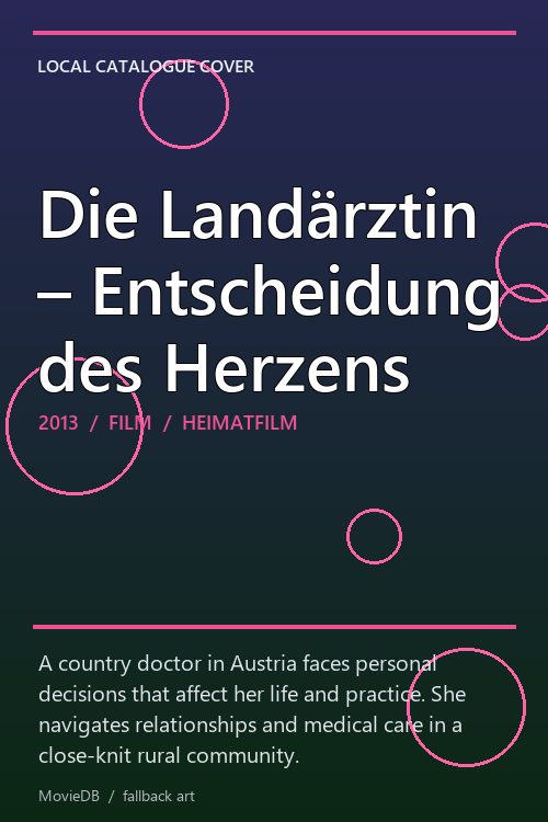 Die Landärztin – Entscheidung des Herzens poster