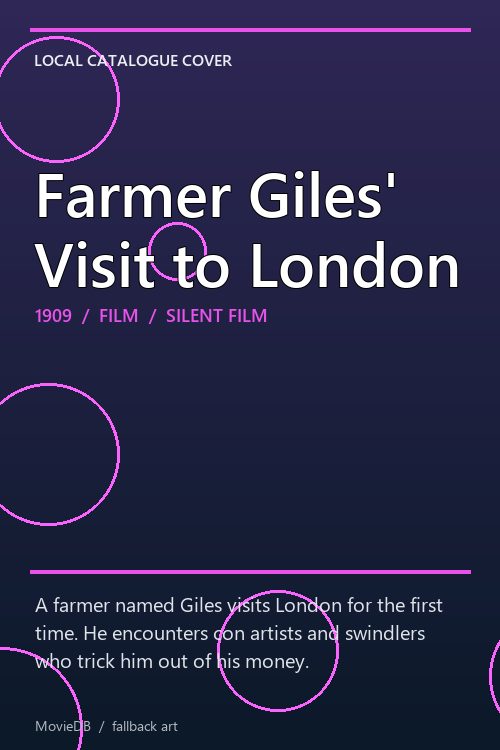 Farmer Giles' Visit to London poster