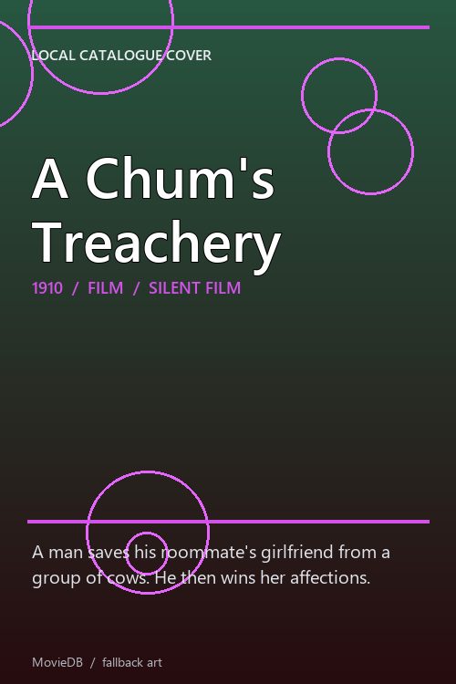 A Chum's Treachery poster
