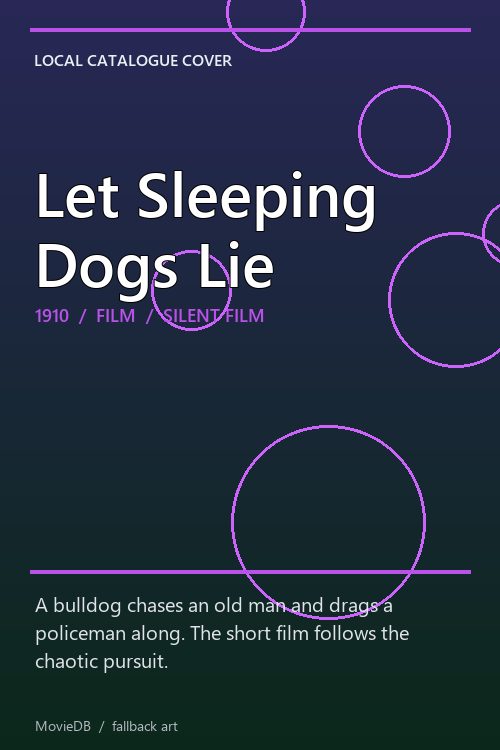 Let Sleeping Dogs Lie poster