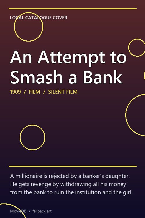 An Attempt to Smash a Bank poster