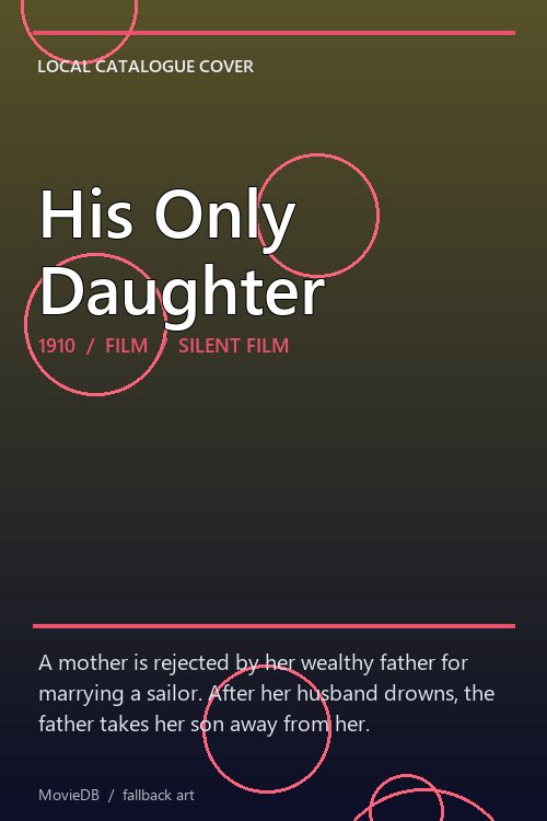 His Only Daughter poster