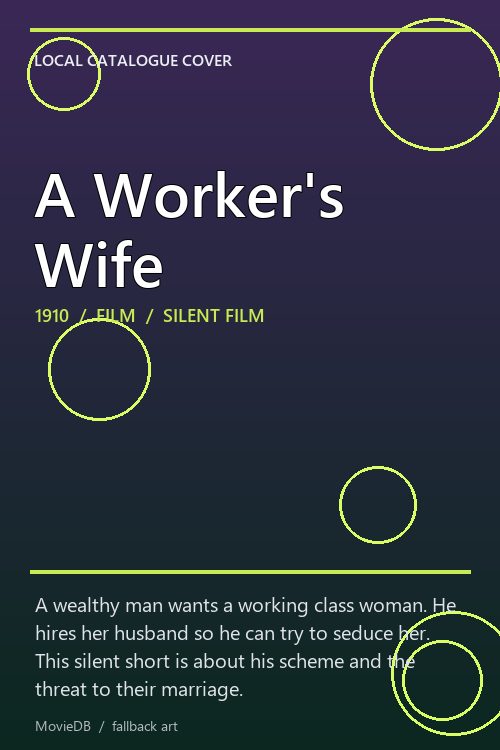 A Worker's Wife poster