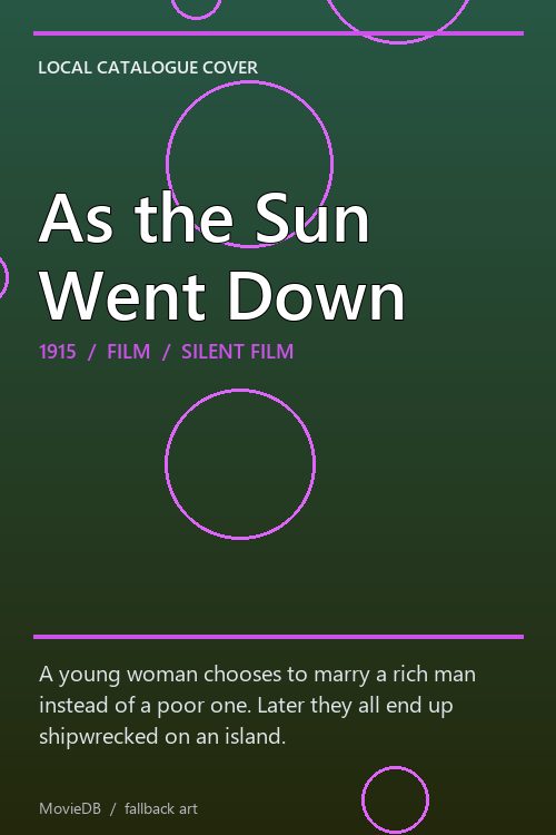 As the Sun Went Down poster