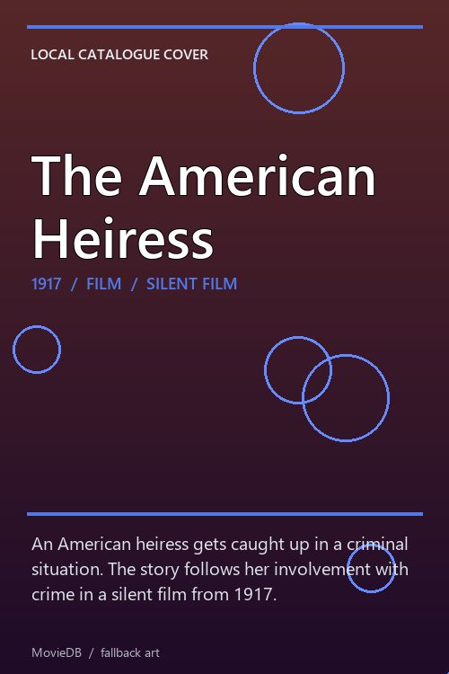 The American Heiress poster