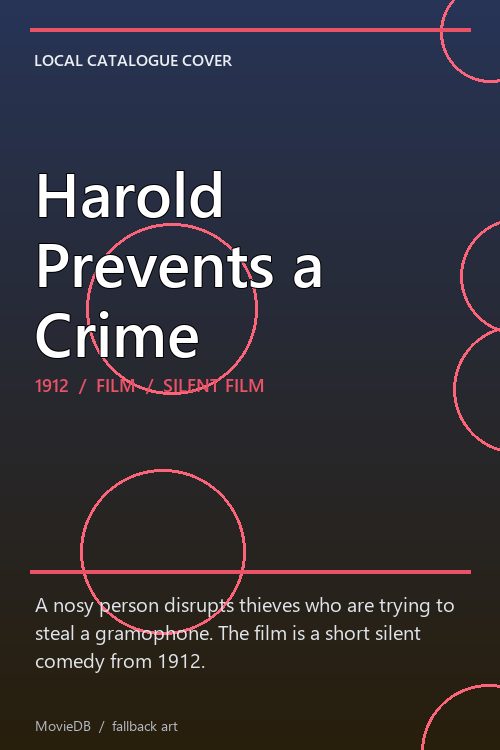 Harold Prevents a Crime poster