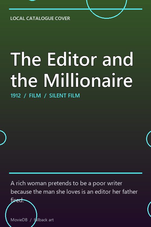 The Editor and the Millionaire poster