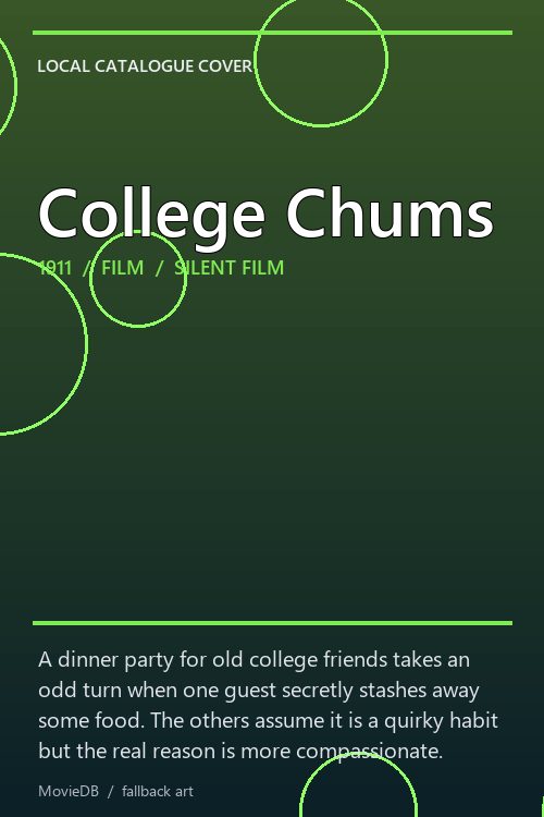 College Chums poster