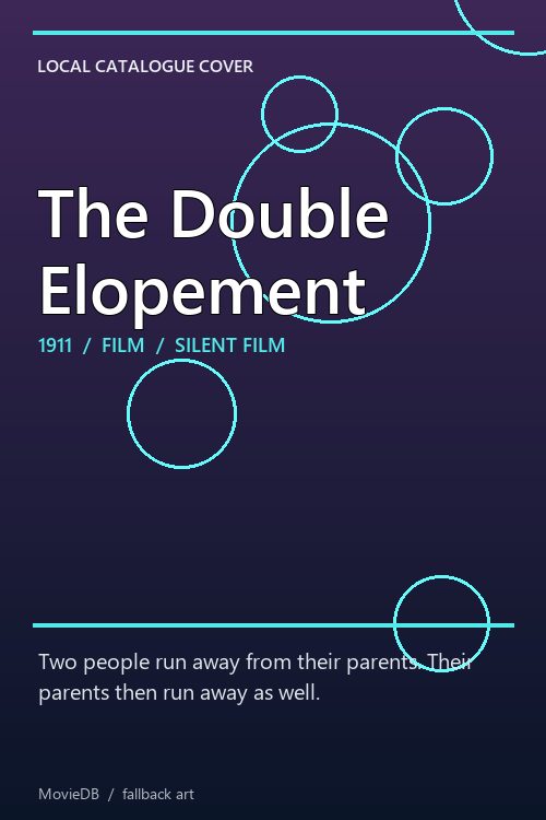 The Double Elopement poster