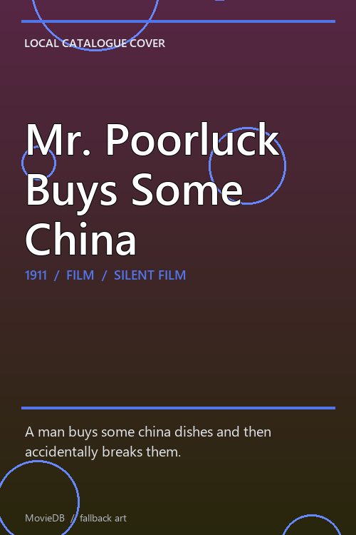Mr. Poorluck Buys Some China poster