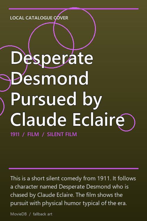 Desperate Desmond Pursued by Claude Eclaire poster
