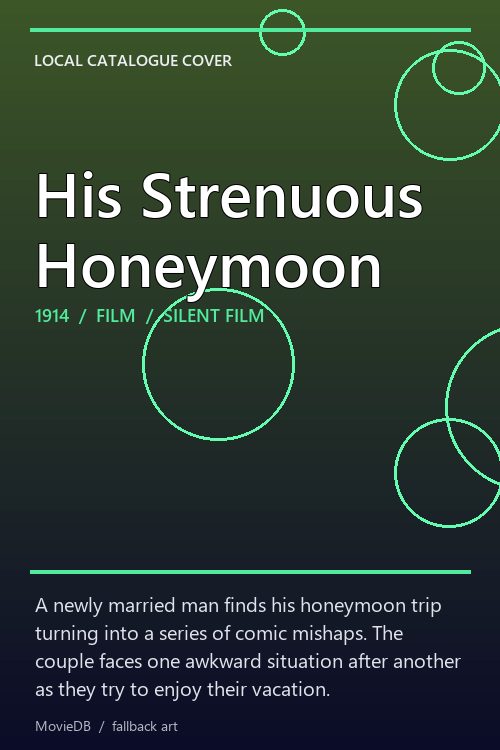 His Strenuous Honeymoon poster