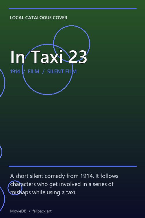 In Taxi 23 poster