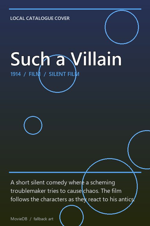 Such a Villain poster