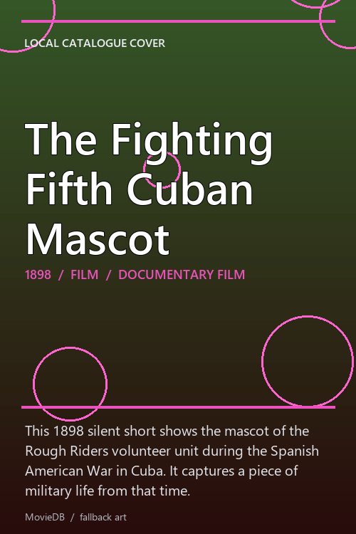 The Fighting Fifth Cuban Mascot poster