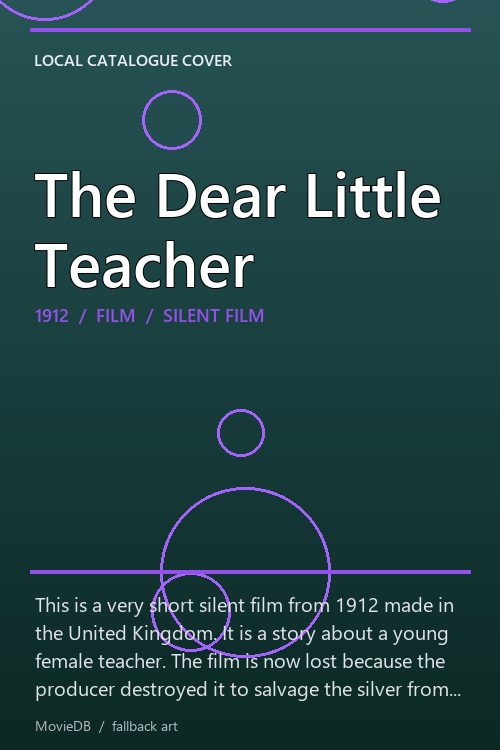 The Dear Little Teacher poster