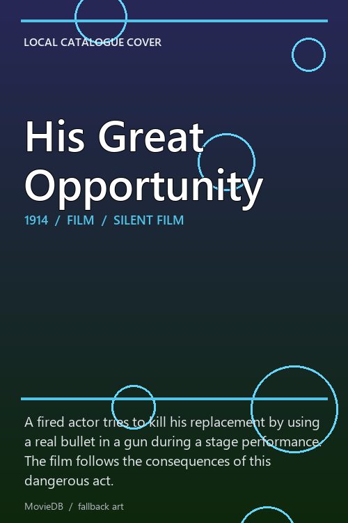 His Great Opportunity poster