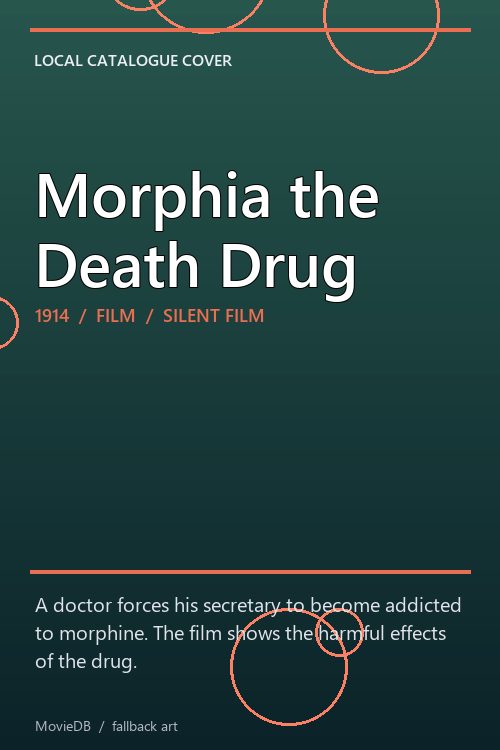 Morphia the Death Drug poster