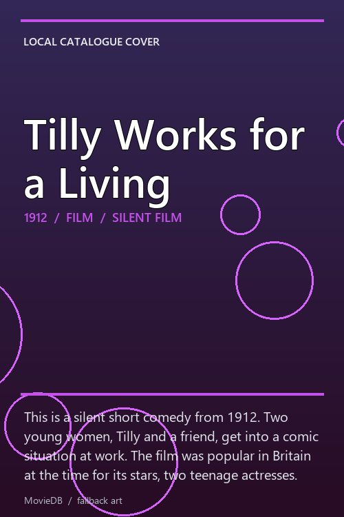 Tilly Works for a Living poster
