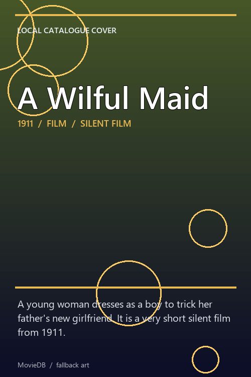 A Wilful Maid poster