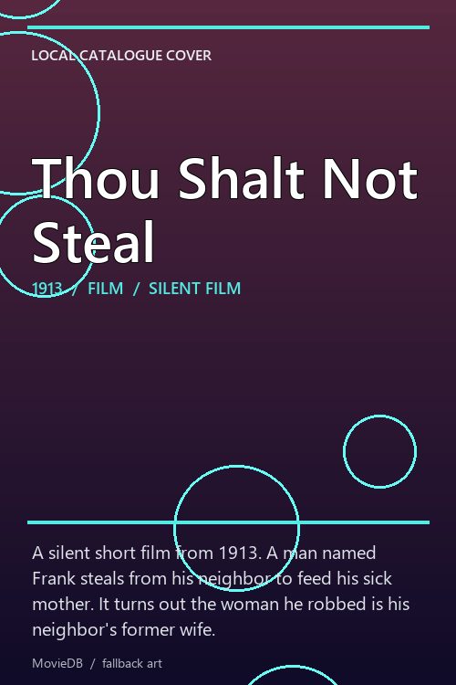 Thou Shalt Not Steal poster